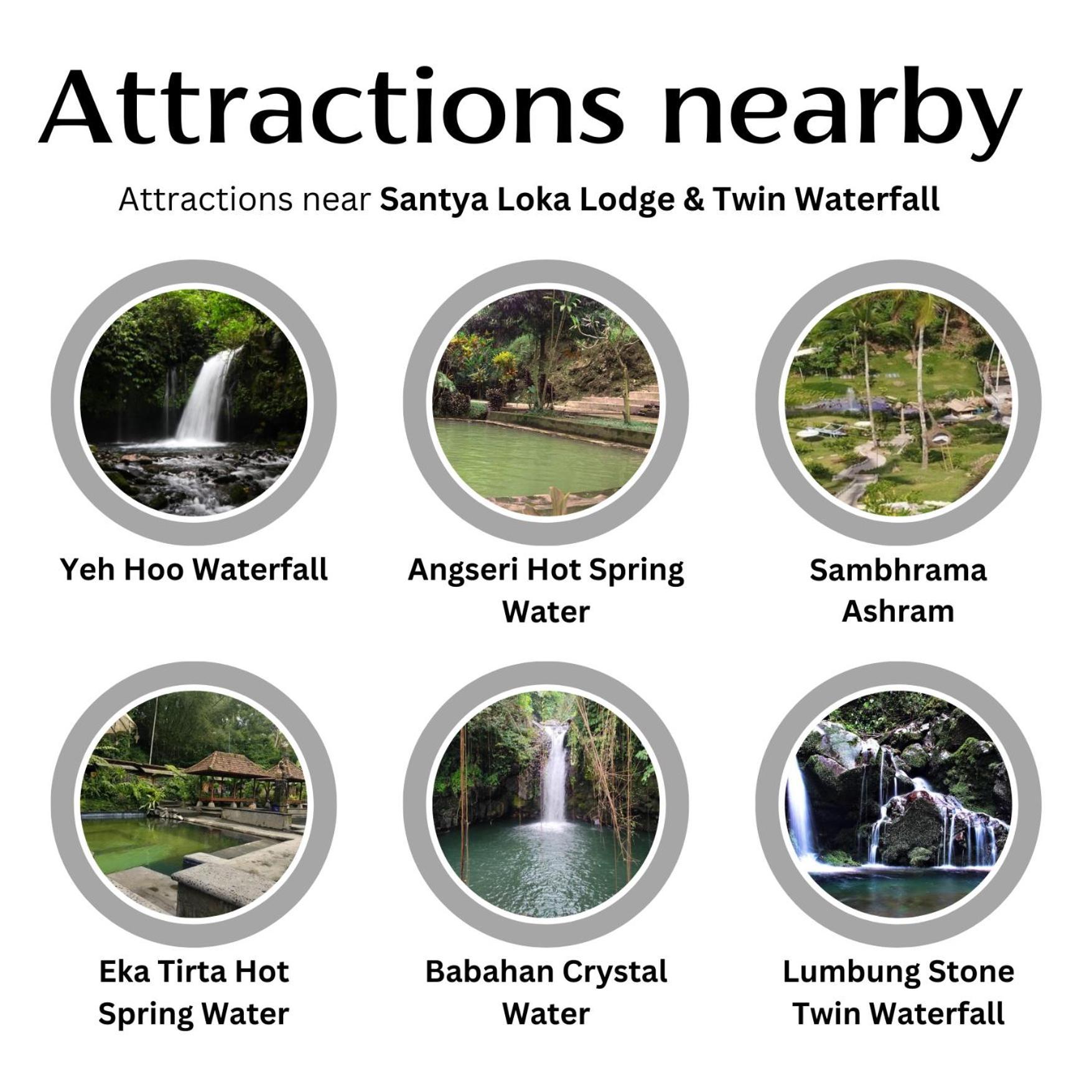 Santya Loka Lodge & Twin Waterfall Jatiluwih Exterior photo